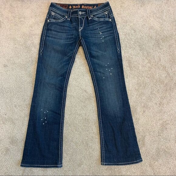 Rock revival stretchy Patti boot cut jeans size 28 - Picture 4 of 13